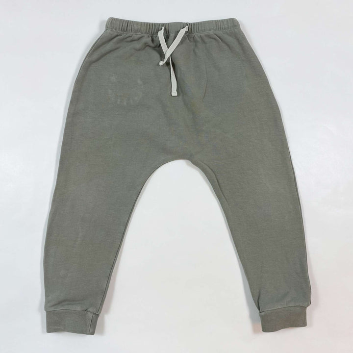 Quincy Mae faded khaki sweatpants 2-3Y 1