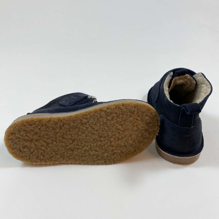 Zara navy fur lined desert boots 25 2