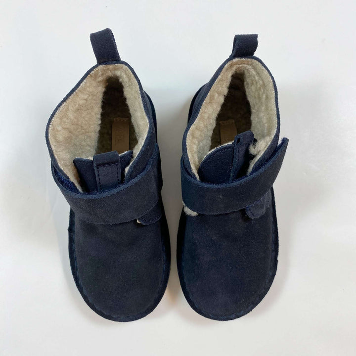 Zara navy fur lined desert boots 25 3