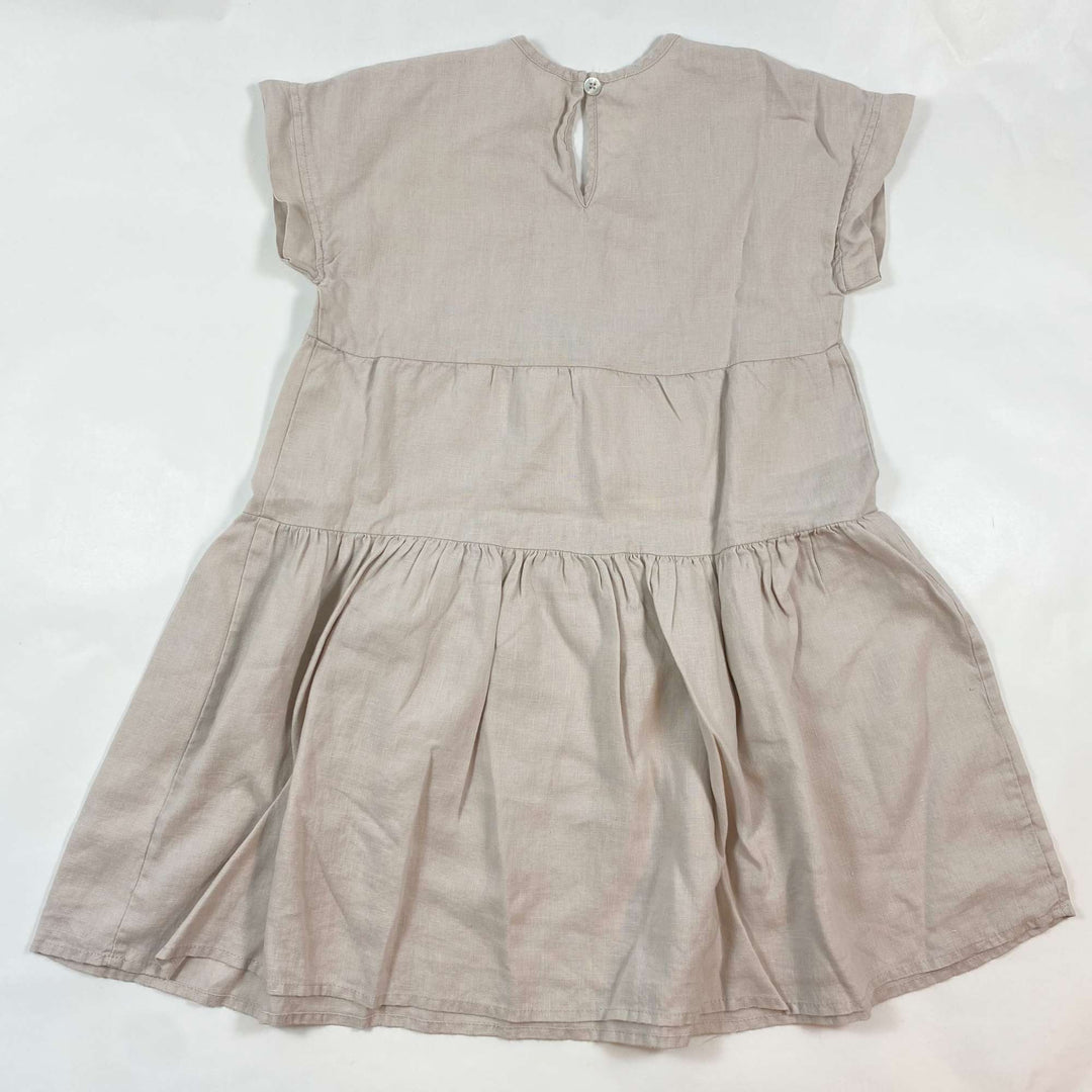 Rylee + Cru soft beige linen dress 4-5Y 2