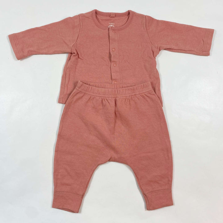 Petit Bateau peach organic cotton baby set 3M/60 1