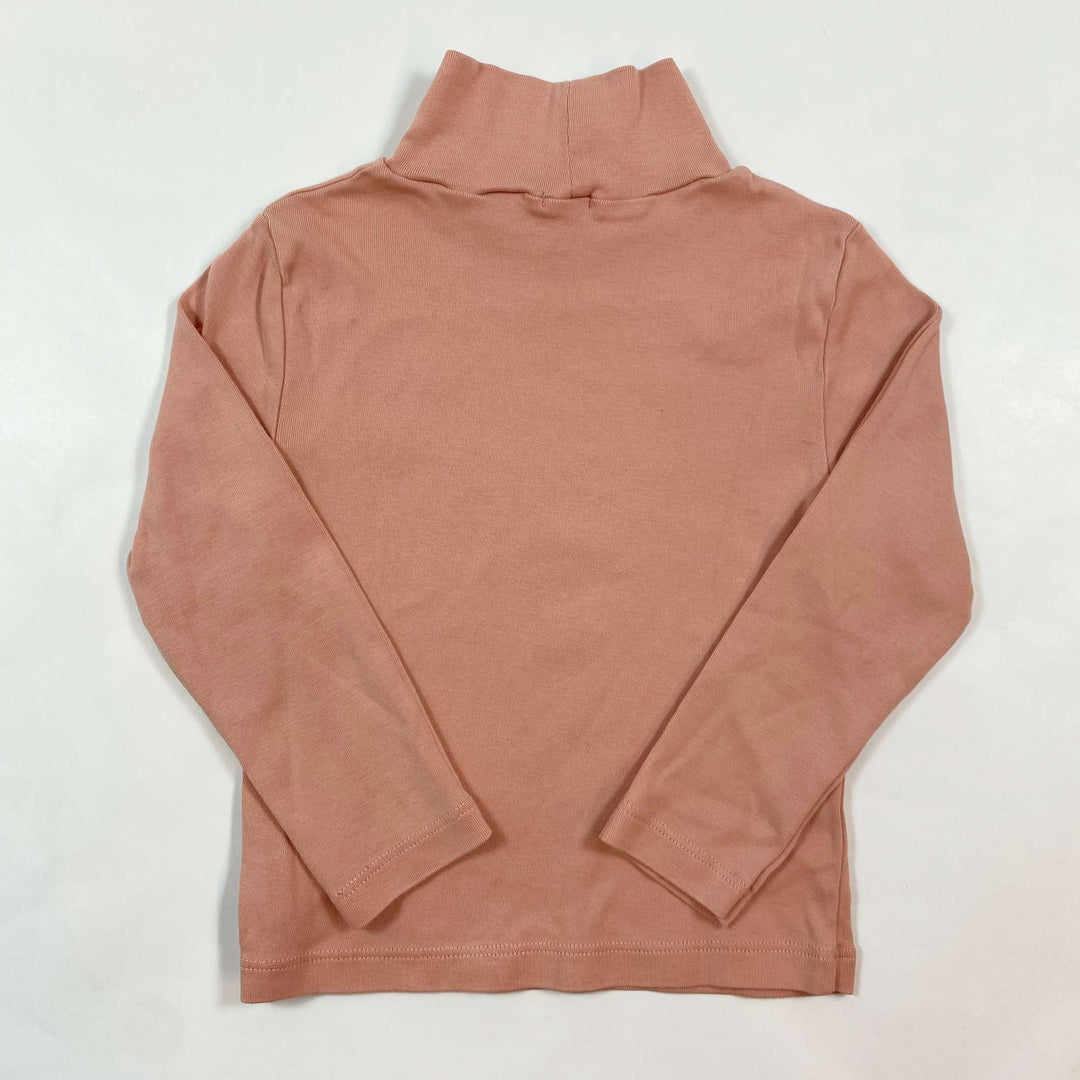 Oeuf NYC coral organic pima cotton turtleneck 4-5Y 2