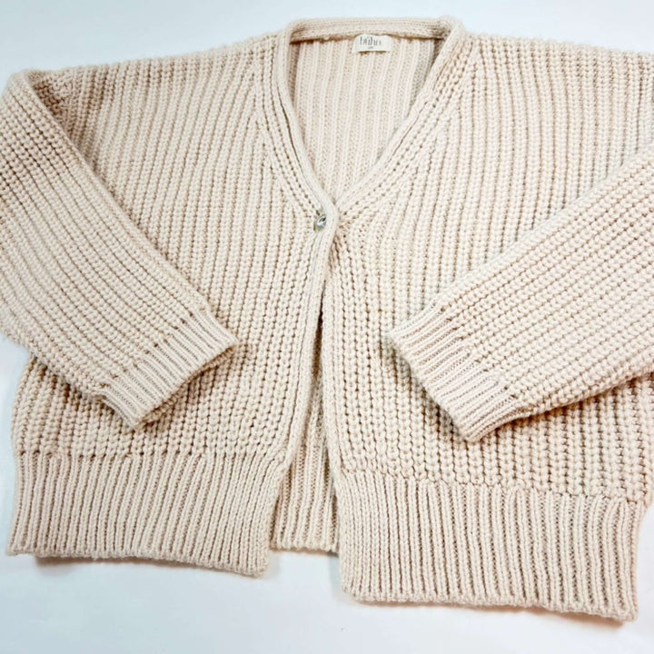 Búho dusty pink Alpaca/wool heavy knit cardigan 10Y 2