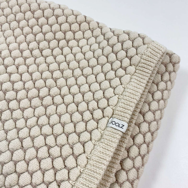 Joolz off-white knitted baby/pram blanket 75 × 100cm  2