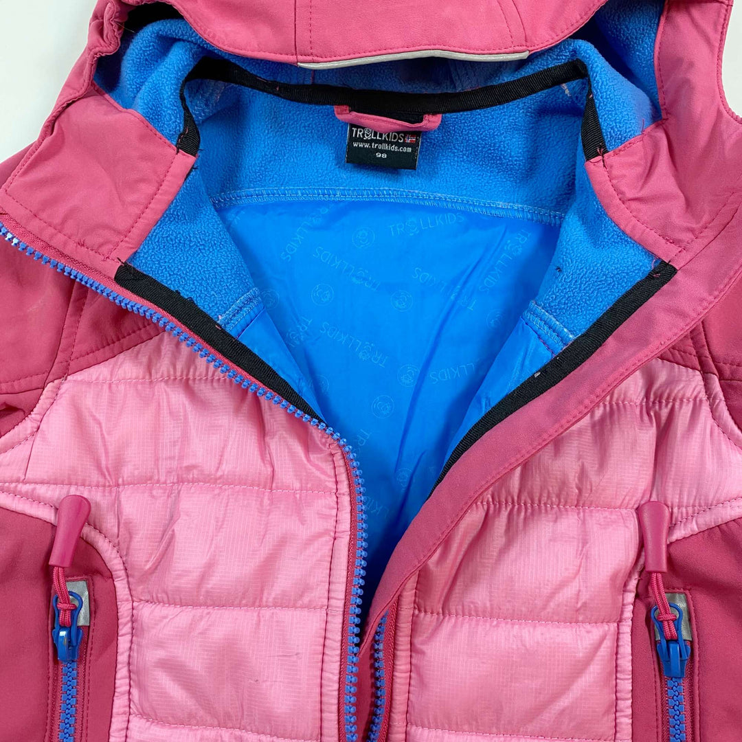 Trollkids pink technical jacket 98 4