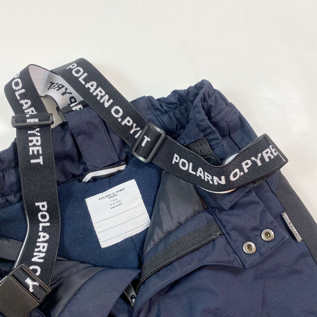 Polarn O. Pyret Snowy navy ski trousers 3-4Y/104 2