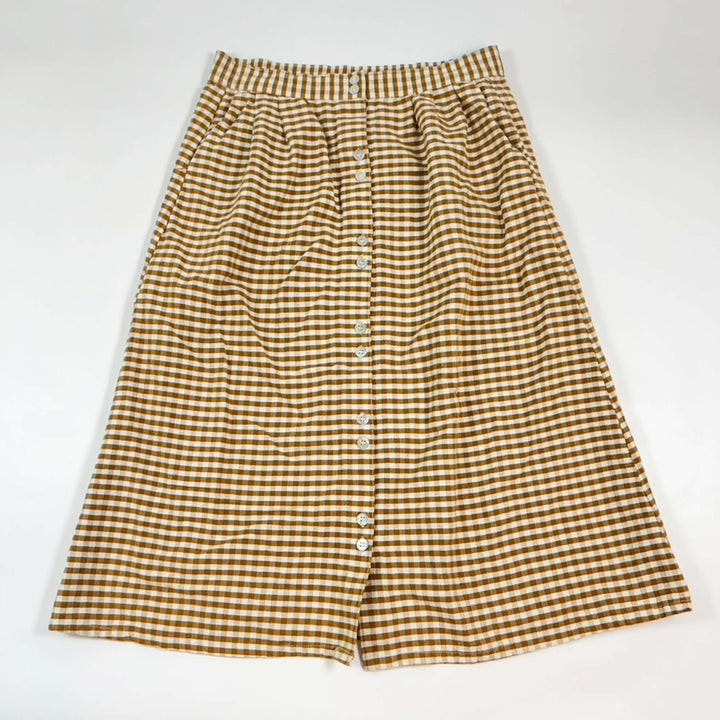 Rylee + Cru camel checked skirt 8-9Y 1