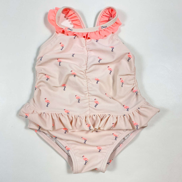 Janie and Jack flamingo print swimsuit 12/18M 1