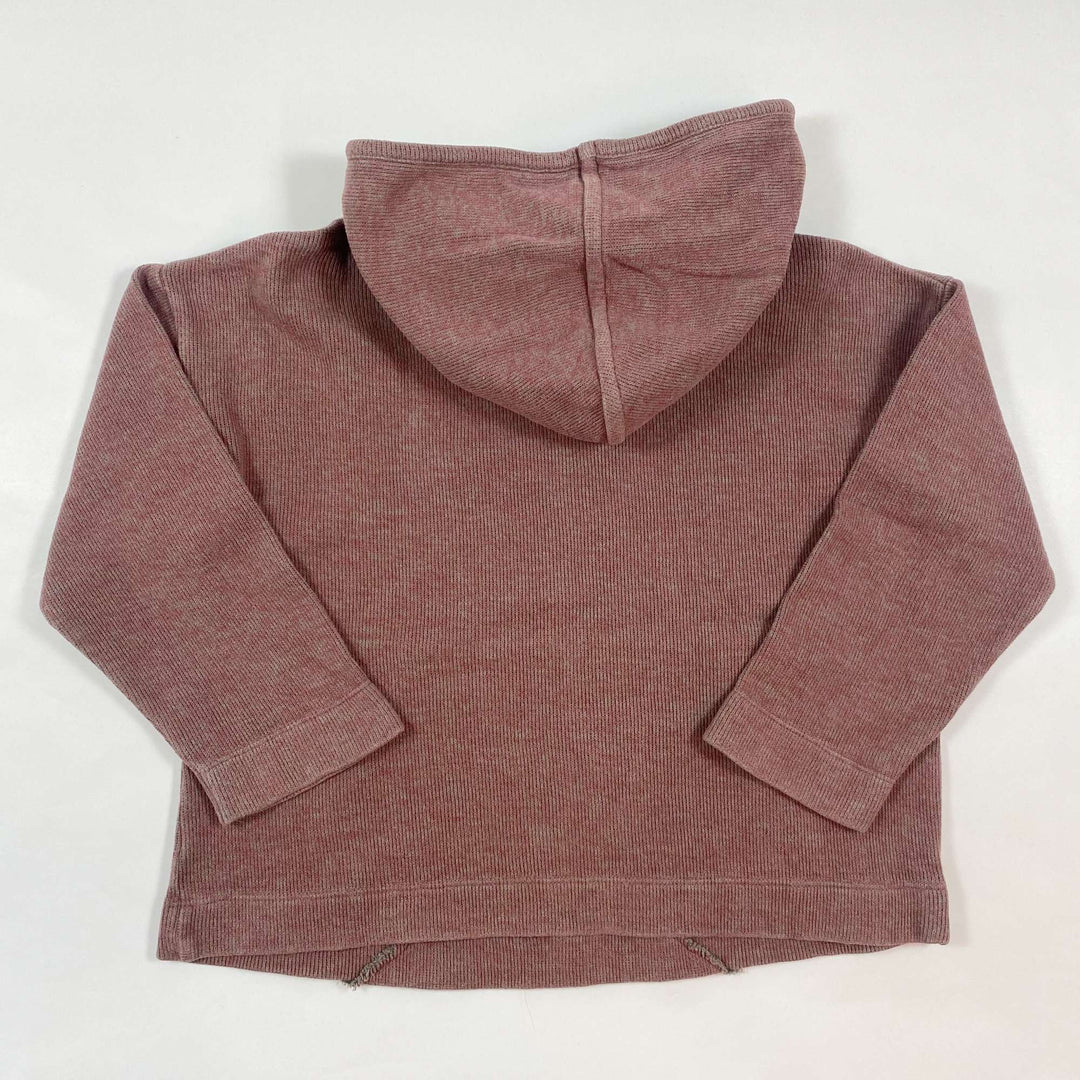 Play Up burgundy rib hoodie 6Y 2