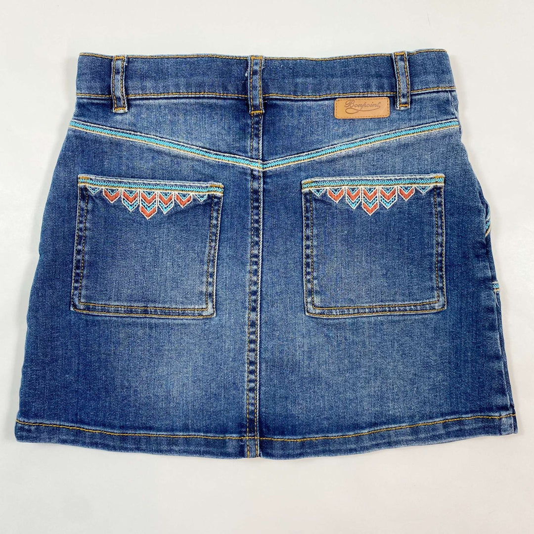 Bonpoint denim embroidered skirt 8Y 2