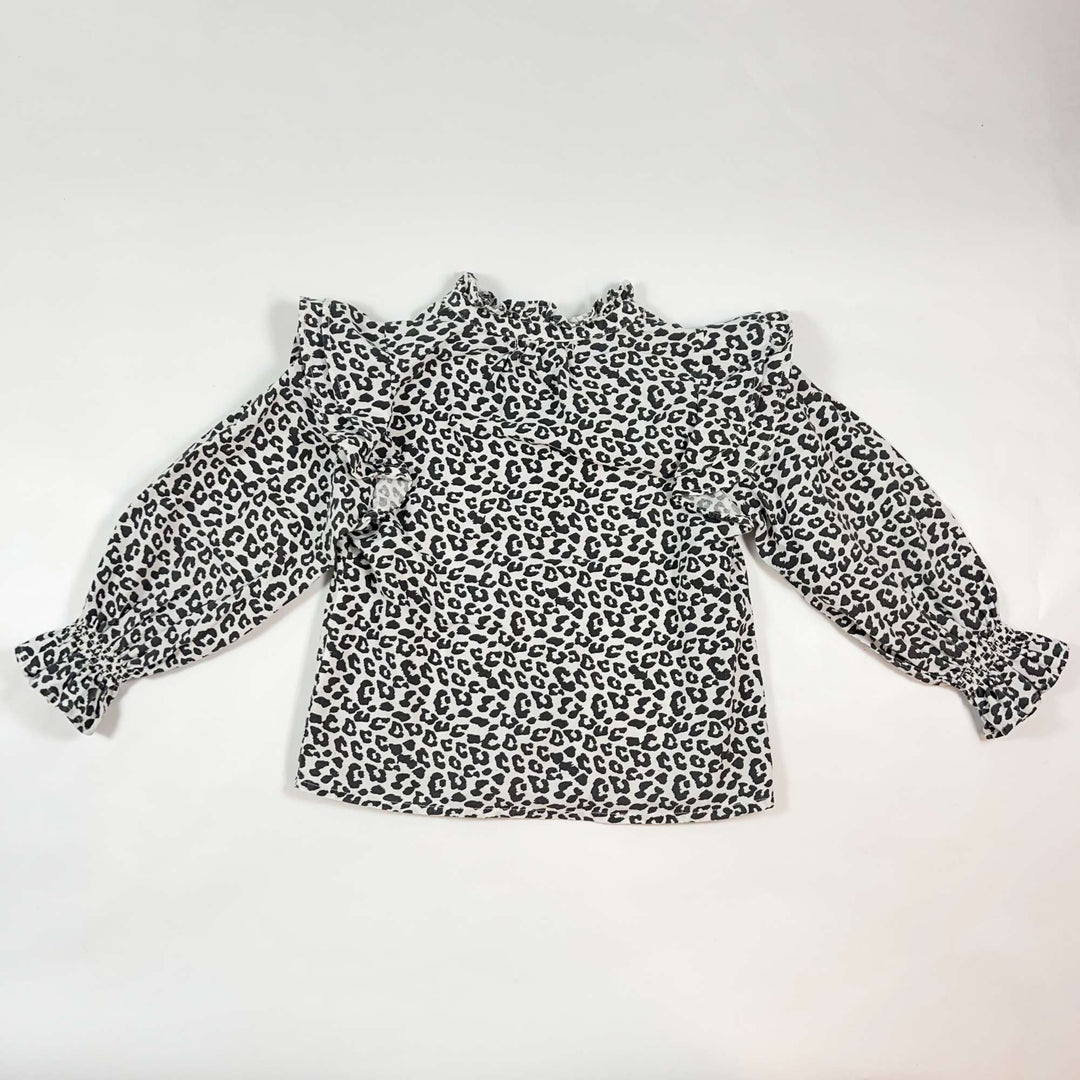 The New Society Leopard blouse 4Y 3