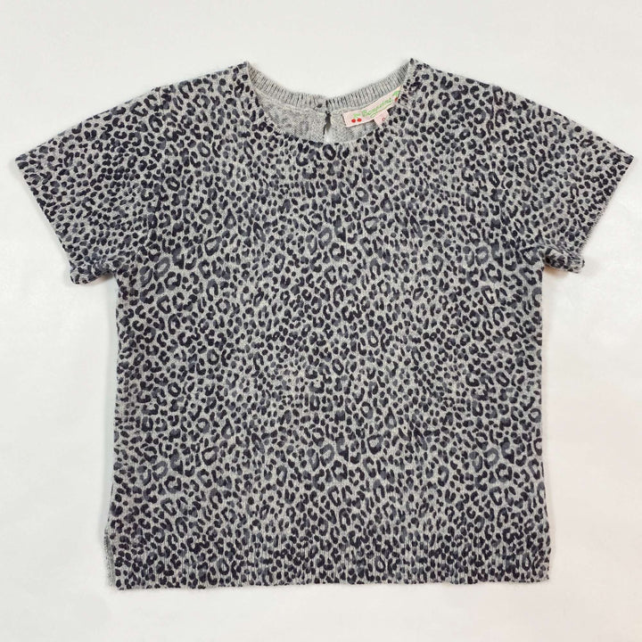 Bonpoint leopard cashmere top 6Y 1