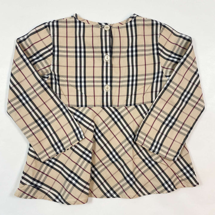 Burberry classic check cotton tunic  dress 2Y 3