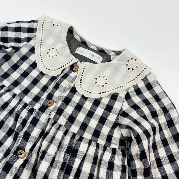 Zara large gingham dress 2-3Y/98 2