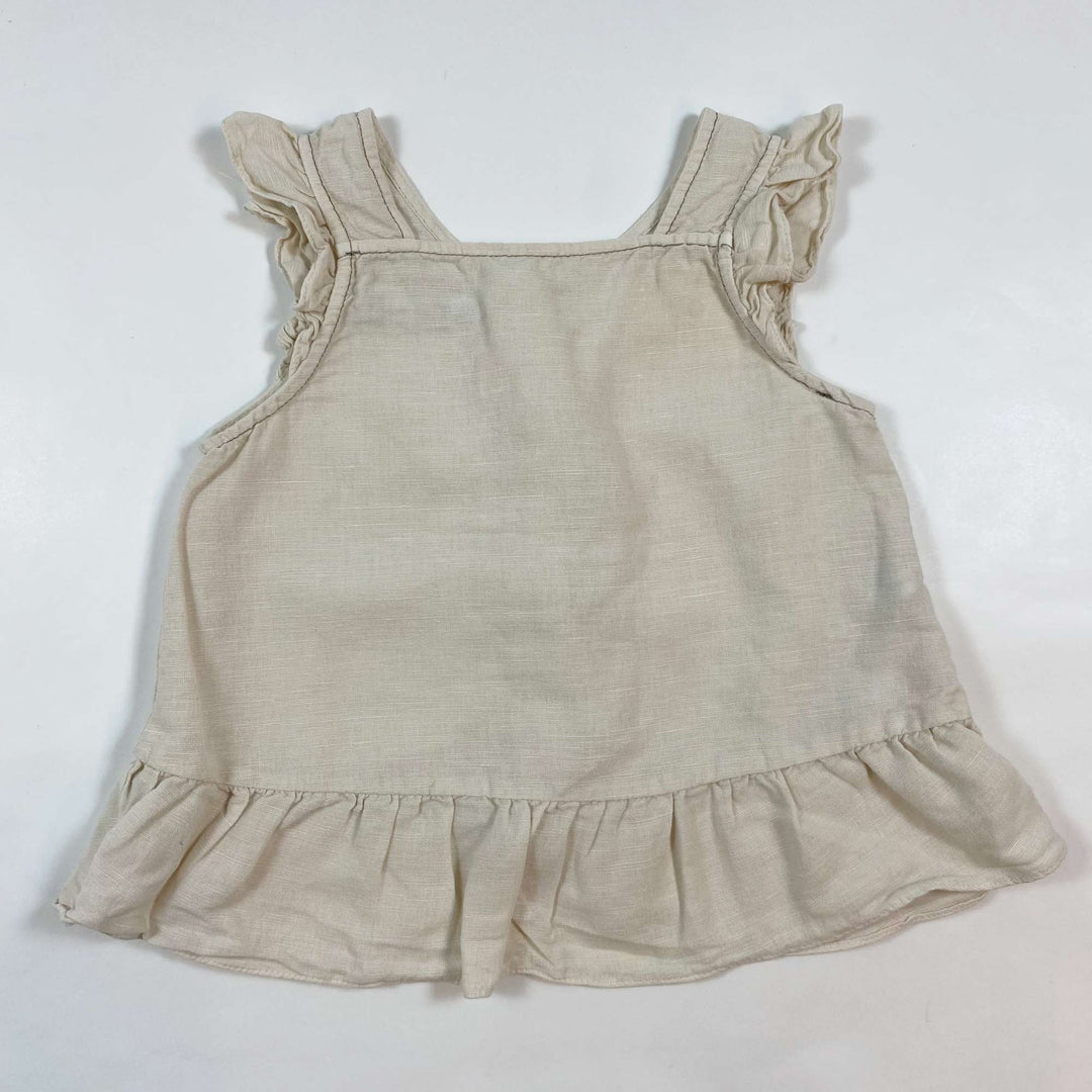 Zara cotton linen top 2-3Y/98 1