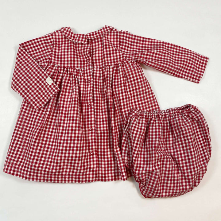 Petit Bateau tartan dress and bloomers set 12M 2