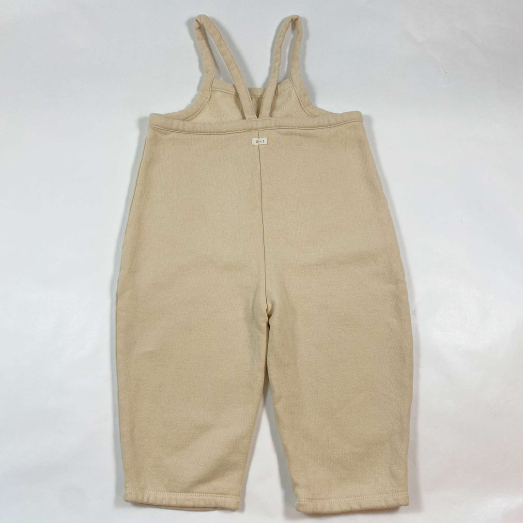 Organic Zoo beige Warm Sand dungarees 3-4Y 2