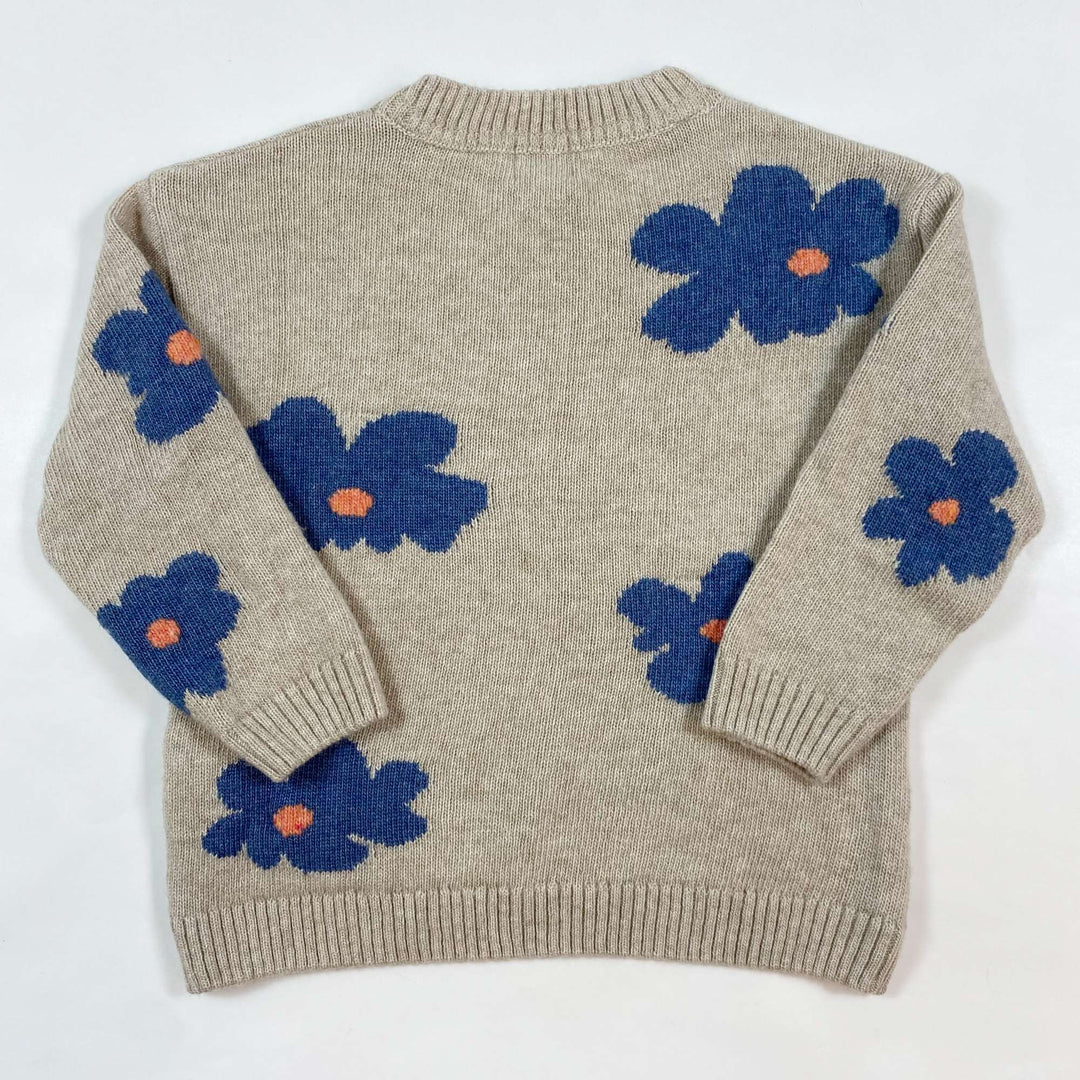 Knot floral merino cashmere blend sweater 4Y/104 2