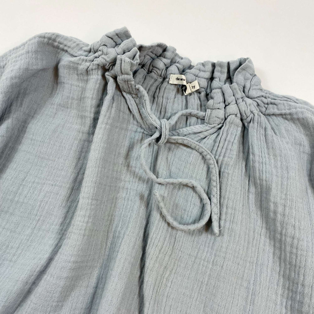 The New Society dusk blue muslin blouse 3Y 2