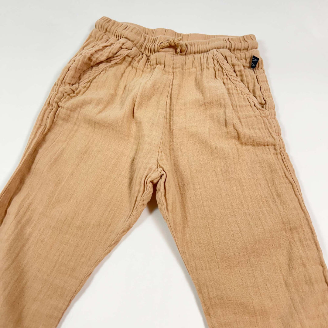 Monkind peach muslin pants 4-5Y 2