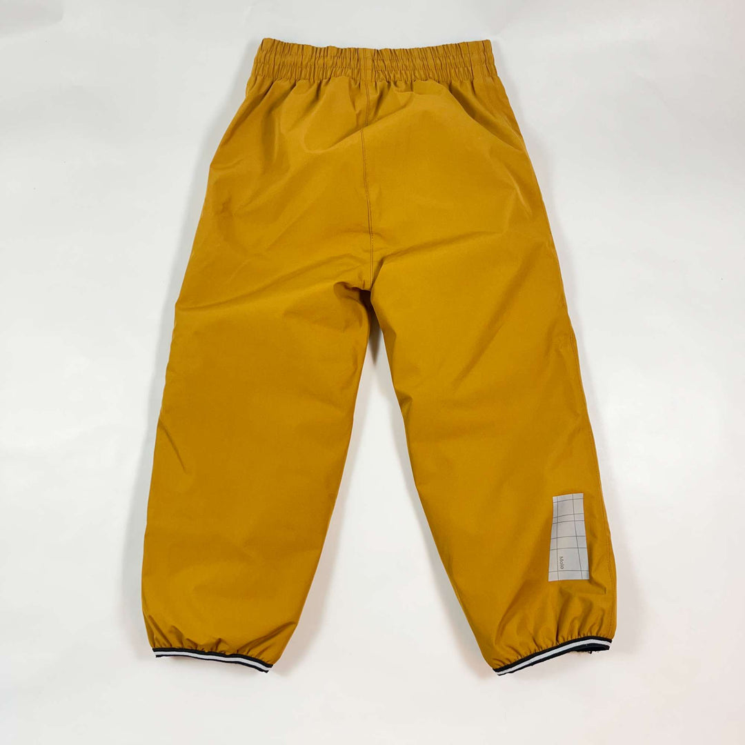 Molo mustard lined rain pants 98/104 2
