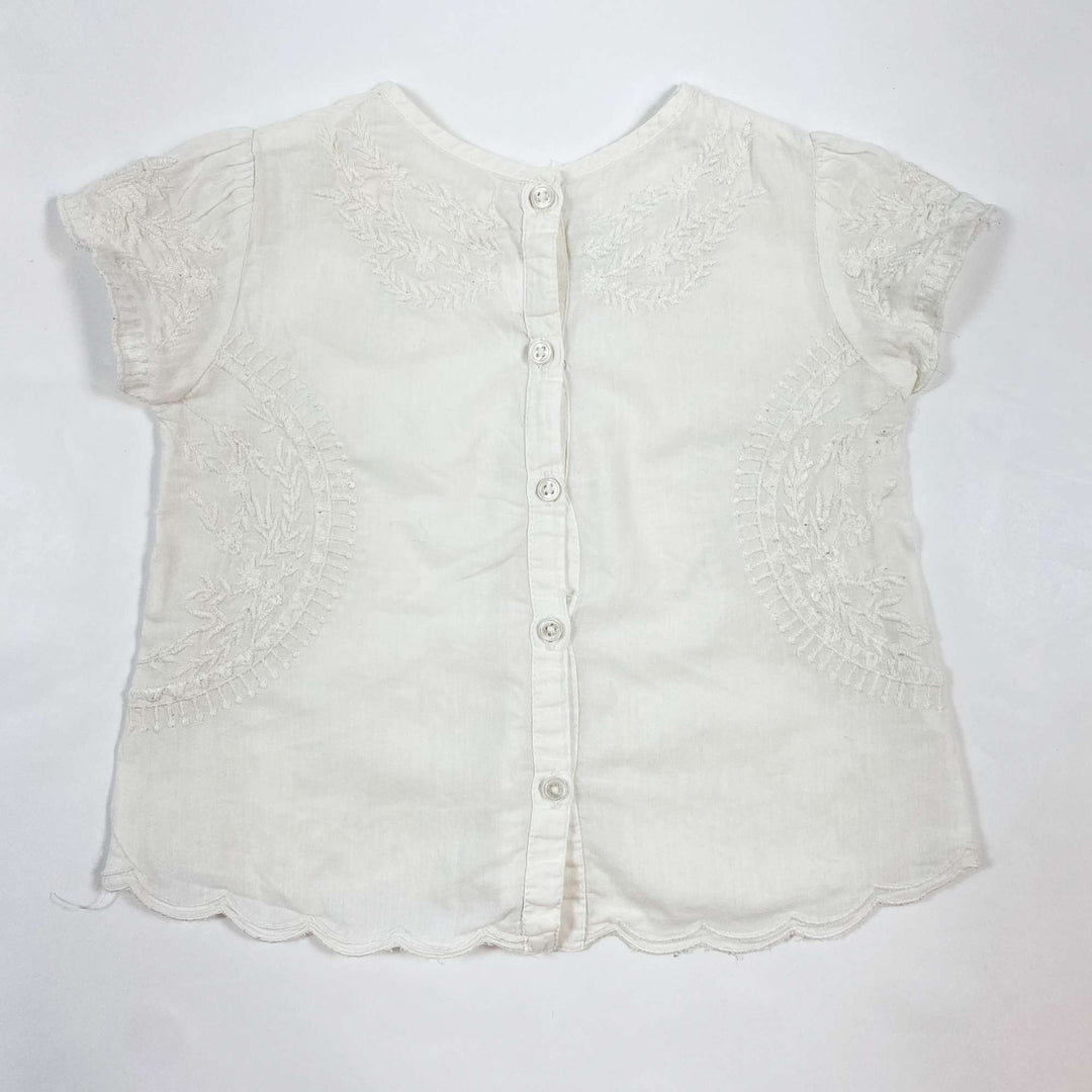 Zara short-sleeved blouse 9-12M/80 2