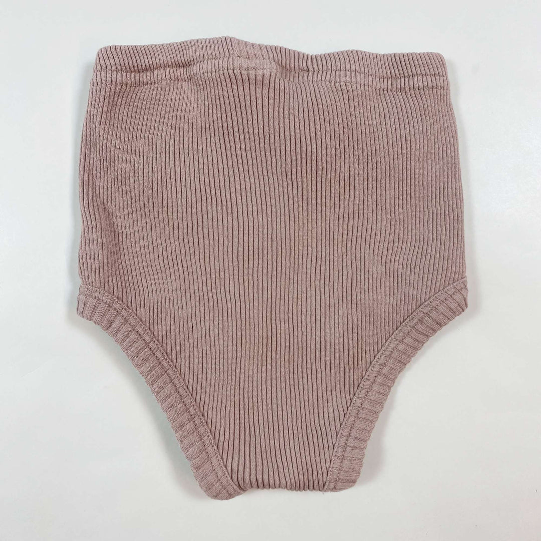 Minimalisma lilac ribbed bloomers 6-12M 2