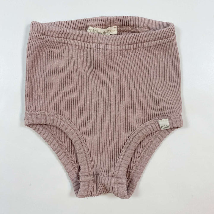 Minimalisma lilac ribbed bloomers 6-12M 1