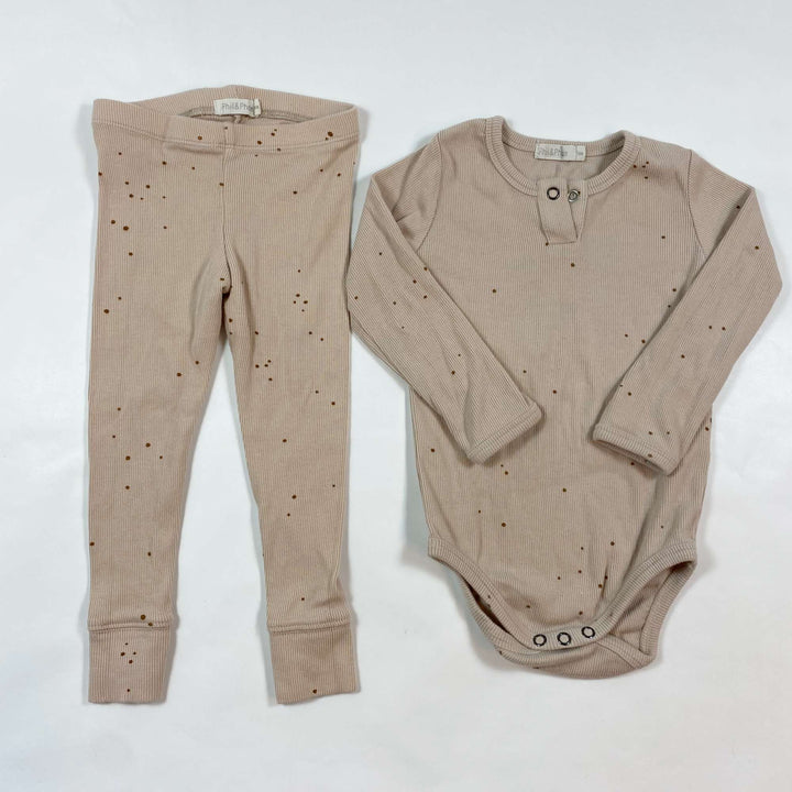 Phil & Phae rib body and legging set 18M 1