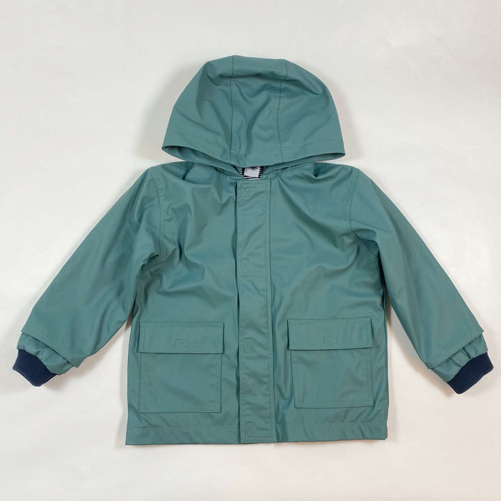 Petit Bateau teal rain jacket 3Y/96 1