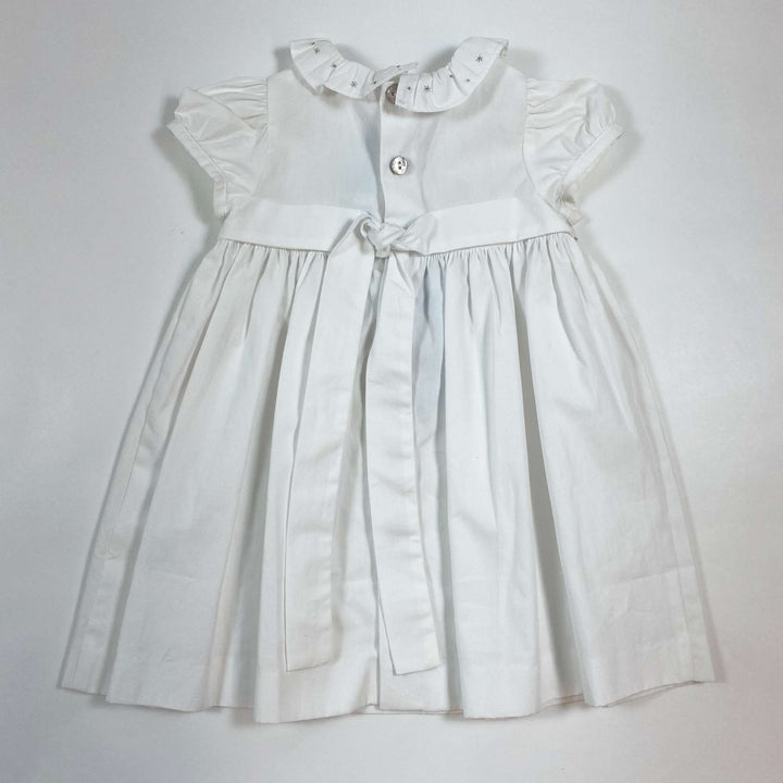 Tartine et Chocolat Fete Layette smocked white baby dress Second Season 6M 3