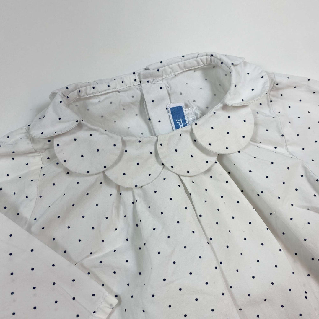Jacadi white petal collar blouse 6M/67 2