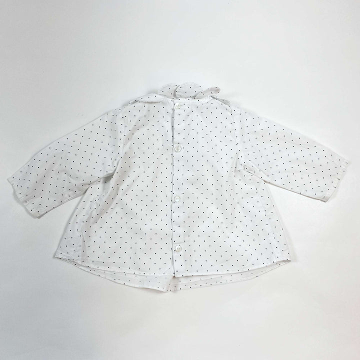 Jacadi white petal collar blouse 6M/67 3