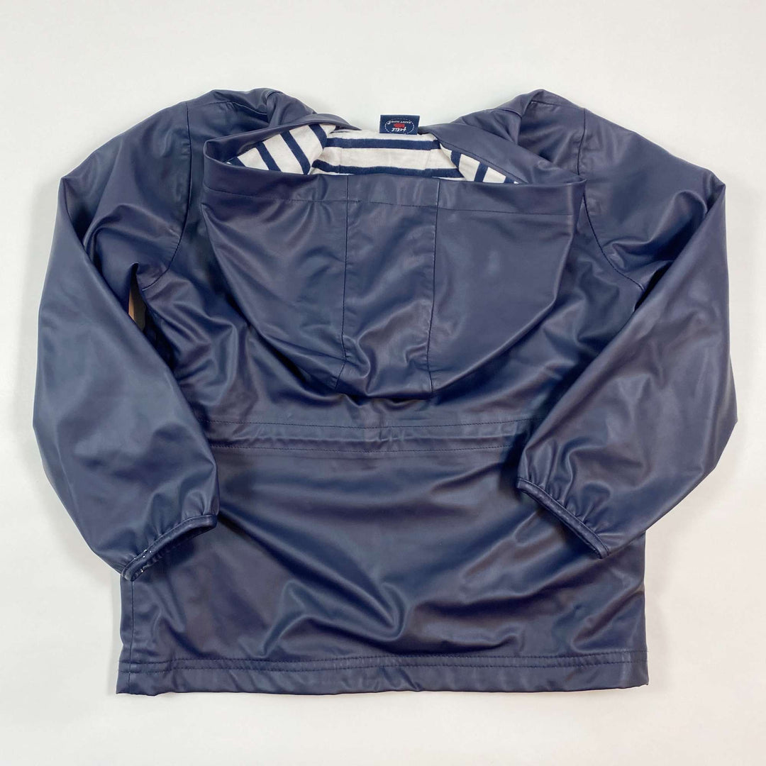 Saint James classic hooded navy rain jacket 6Y 4
