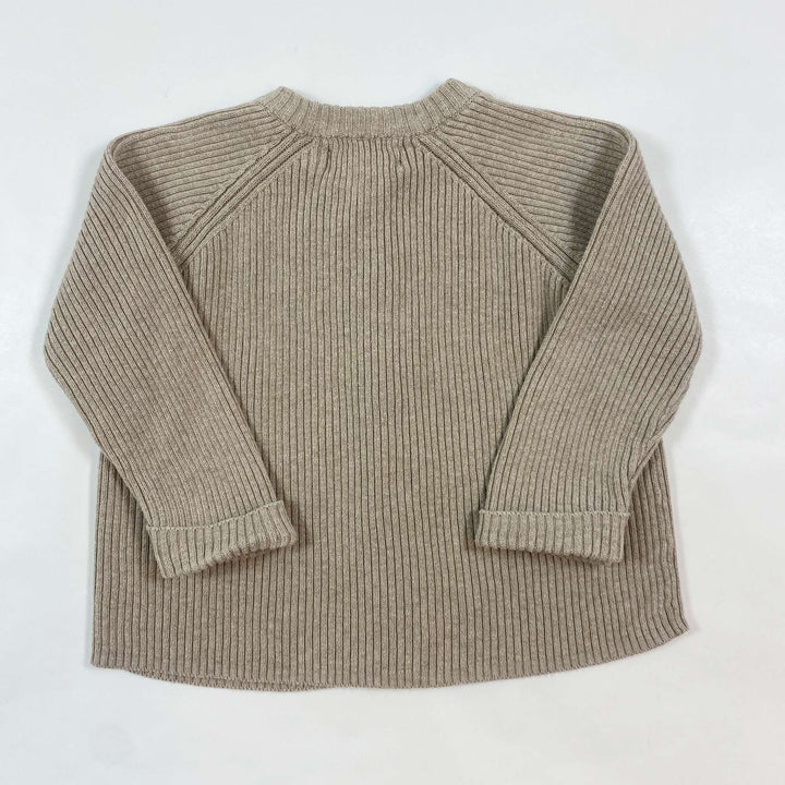 Konges Slojd beige rib cardigan 12-18M 2