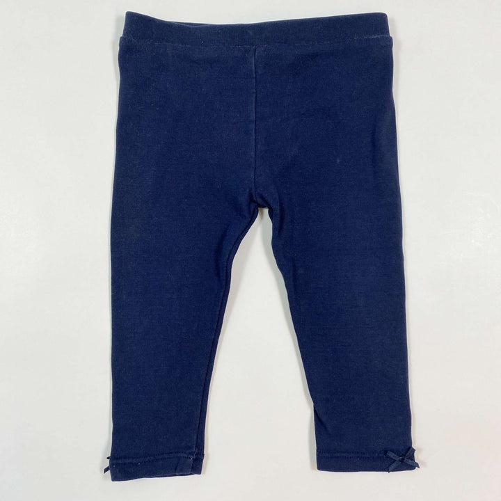 Jacadi navy bow detail leggings 12M/74 1