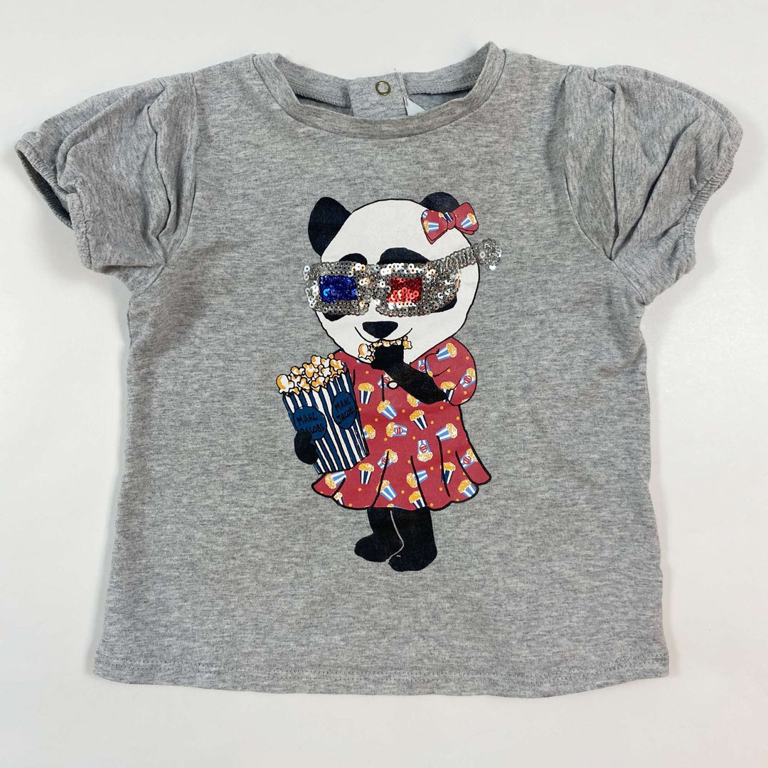 Little Marc Jacobs grey cinema panda t-shirt 9M/71 1