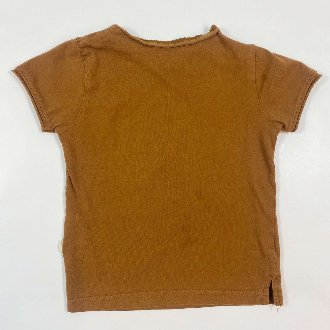 Minimalisma brown organic cotton t-shirt 2-3Y 2