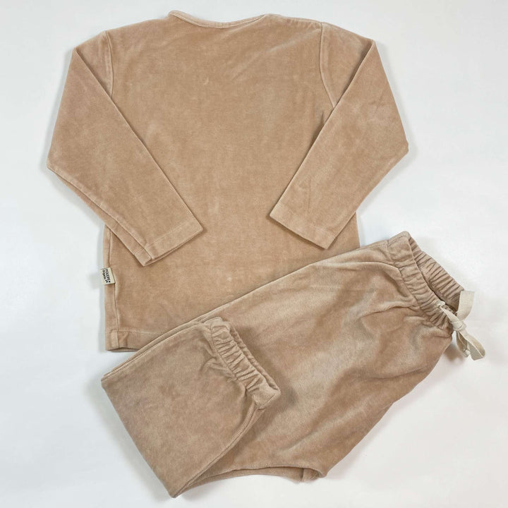 Poudre Organic nude velvet lounge set 4Y 4