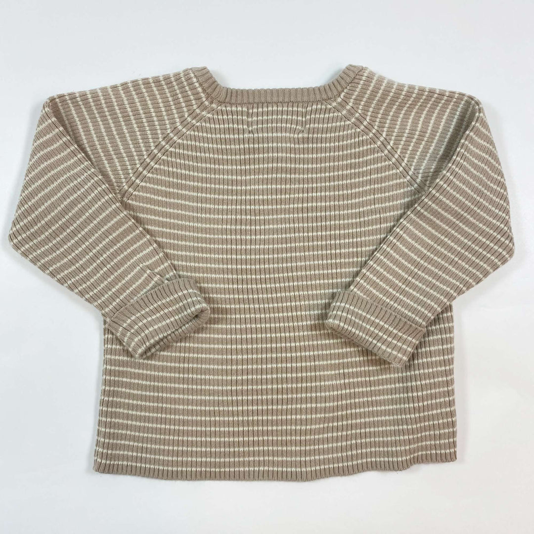 Konges Slojd beige rib sweater 2Y 2