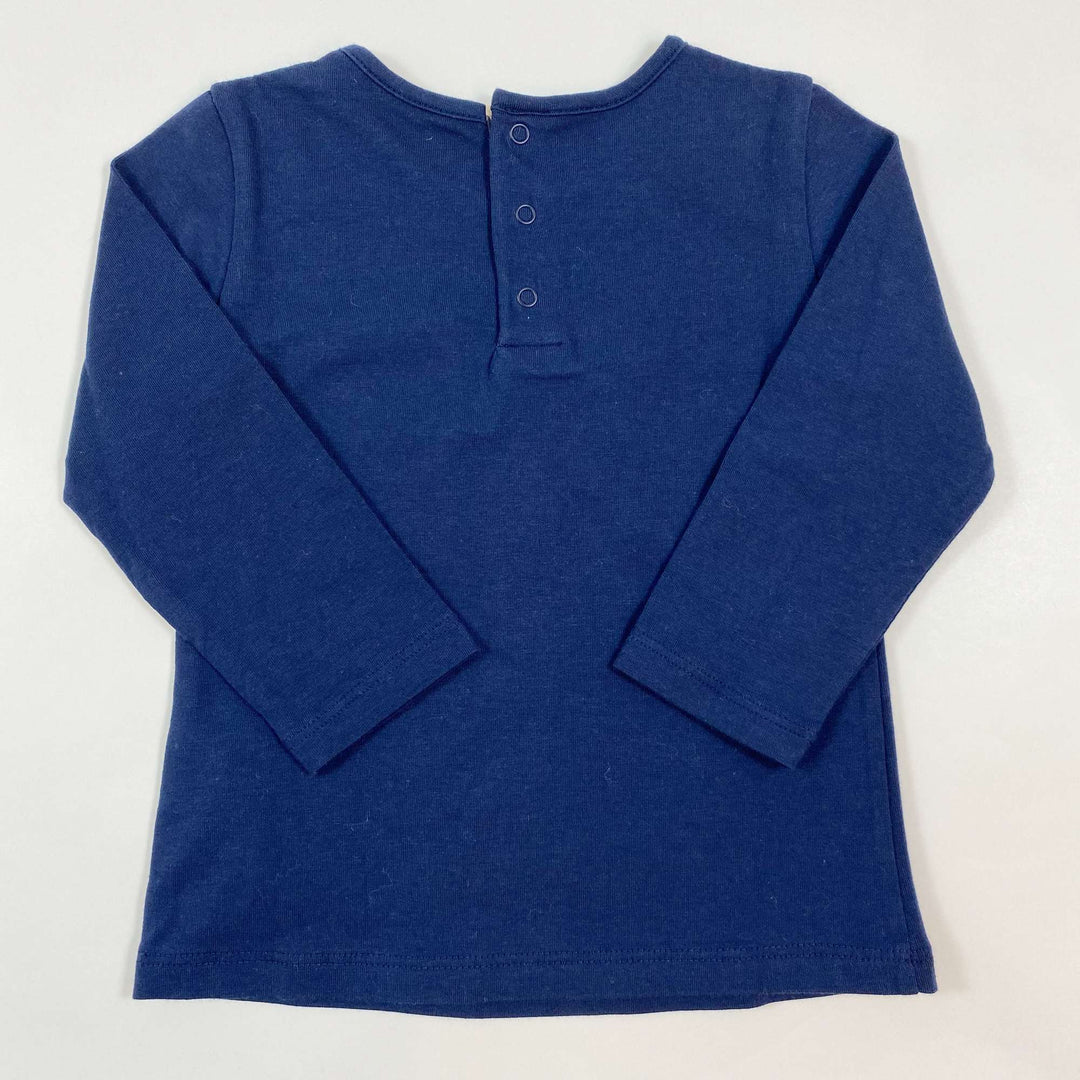 Burberry navy long-sleeved t-shirt 12M/74 2