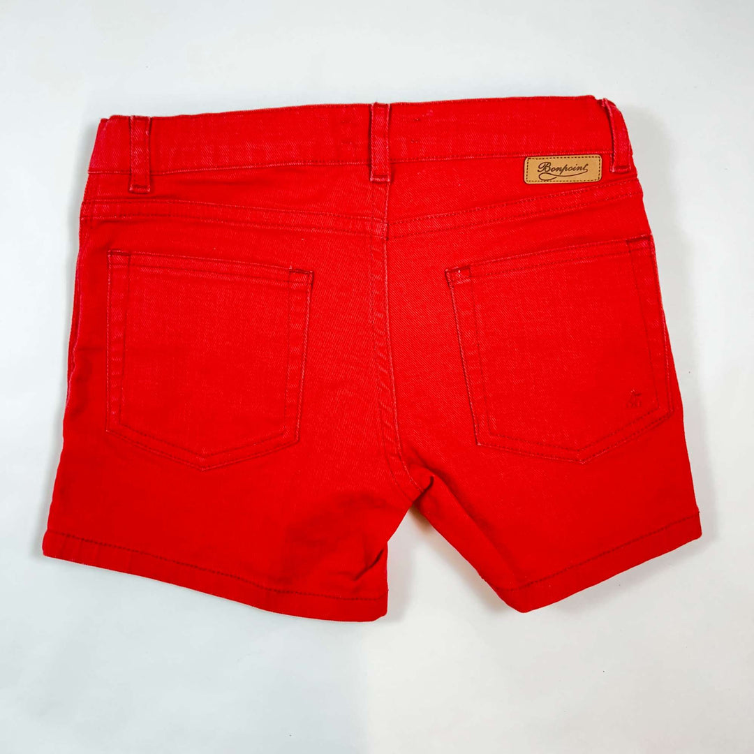 Bonpoint red denim shorts Second Season 10Y 2