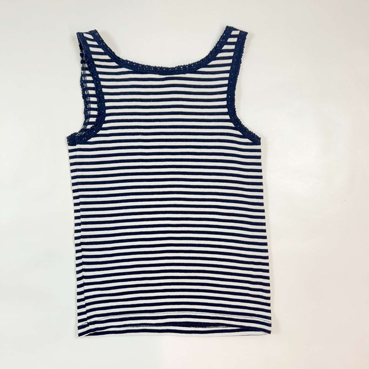 Gap navy striped embroidered tank top S (6-7Y) 2