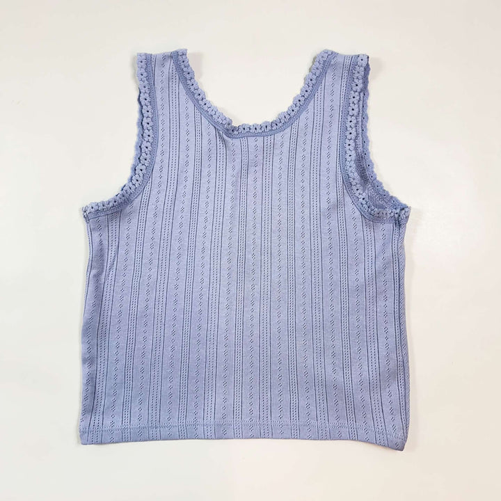 Zara lavender dentelle embroidered tank top 7Y/122 2