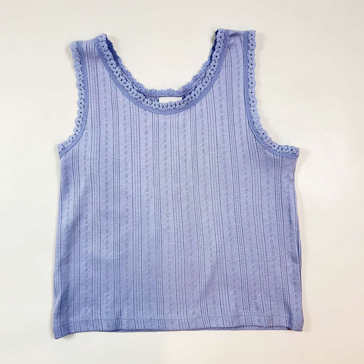 Zara lavender dentelle embroidered tank top 7Y/122 1