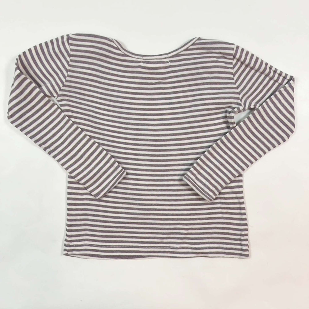 Serendipity Organics purple striped longsleeve 2Y/92 2