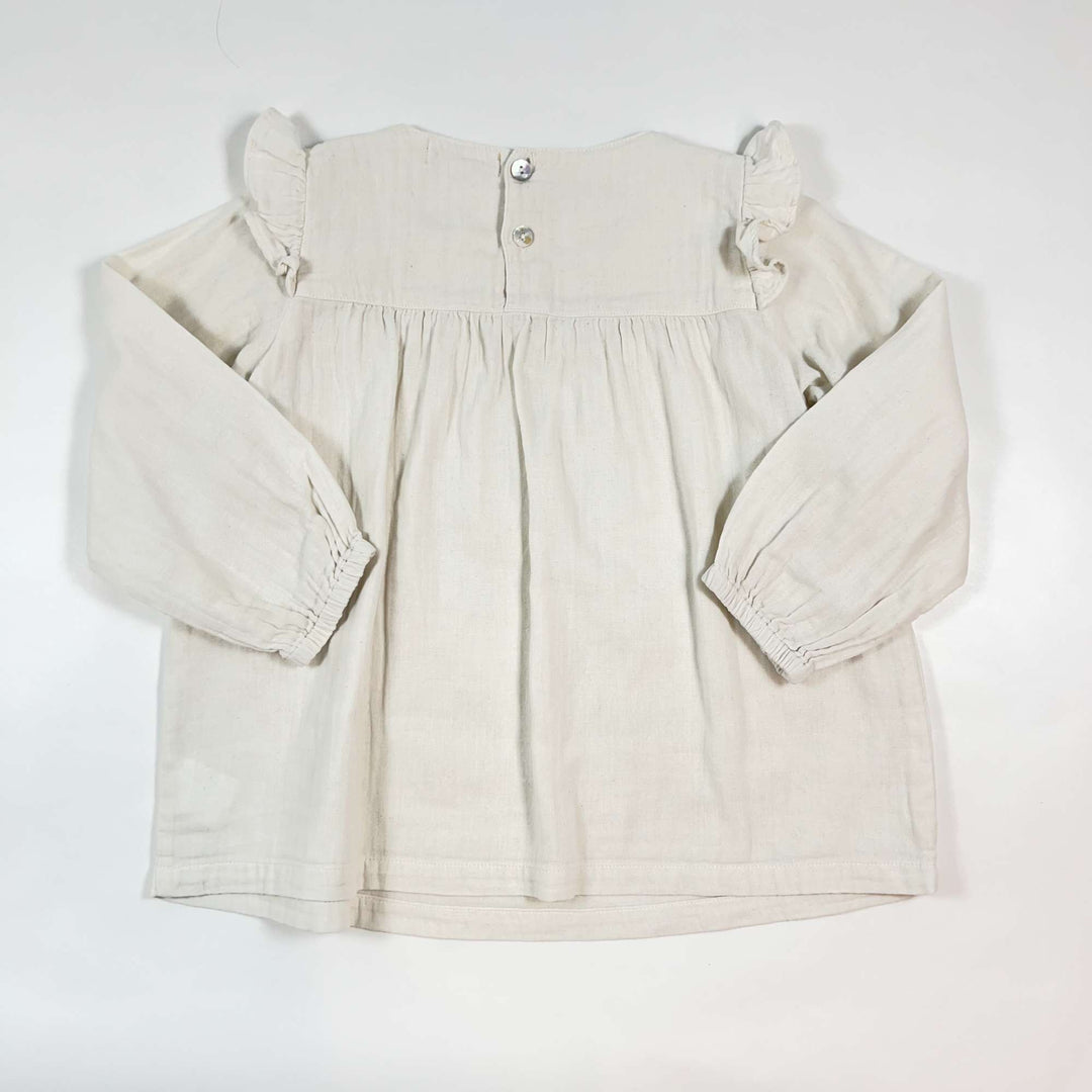 La Petite Collection beige muslin blouse 8Y 2