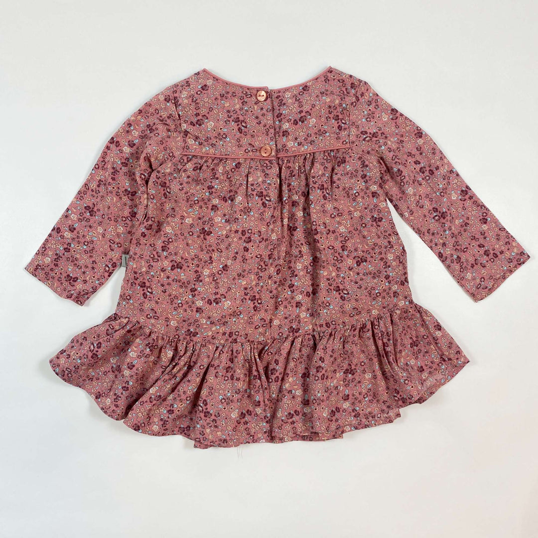 Wheat vintage pink floral dress 6M/68 3
