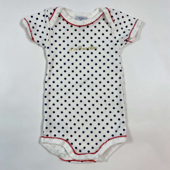 Petit Bateau mon Paris chéri body 6M/67 1