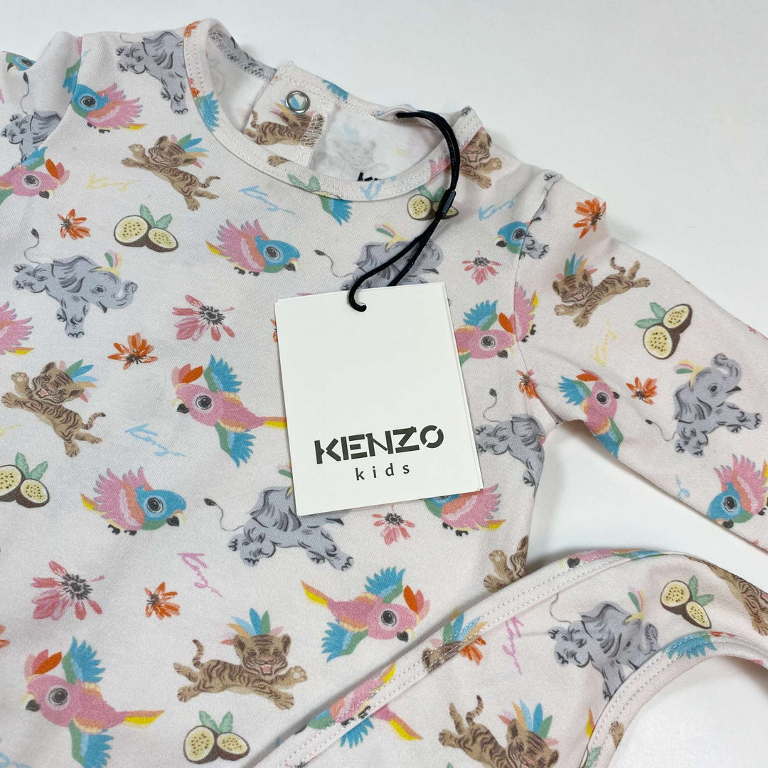 Kenzo soft pink animal print baby set Second Season 6M 2